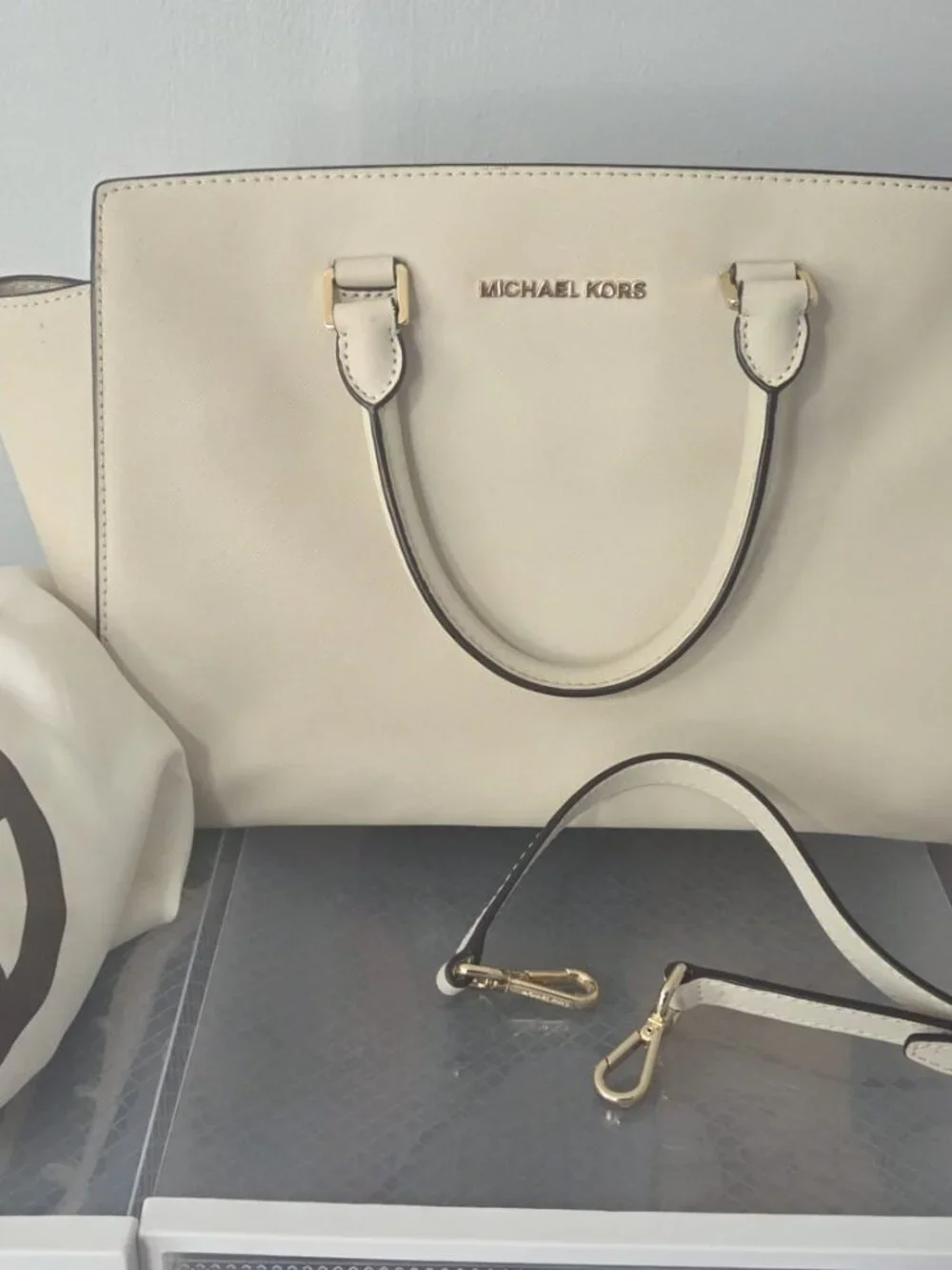 Michael Kors Selma Saffiano Leather Satchel